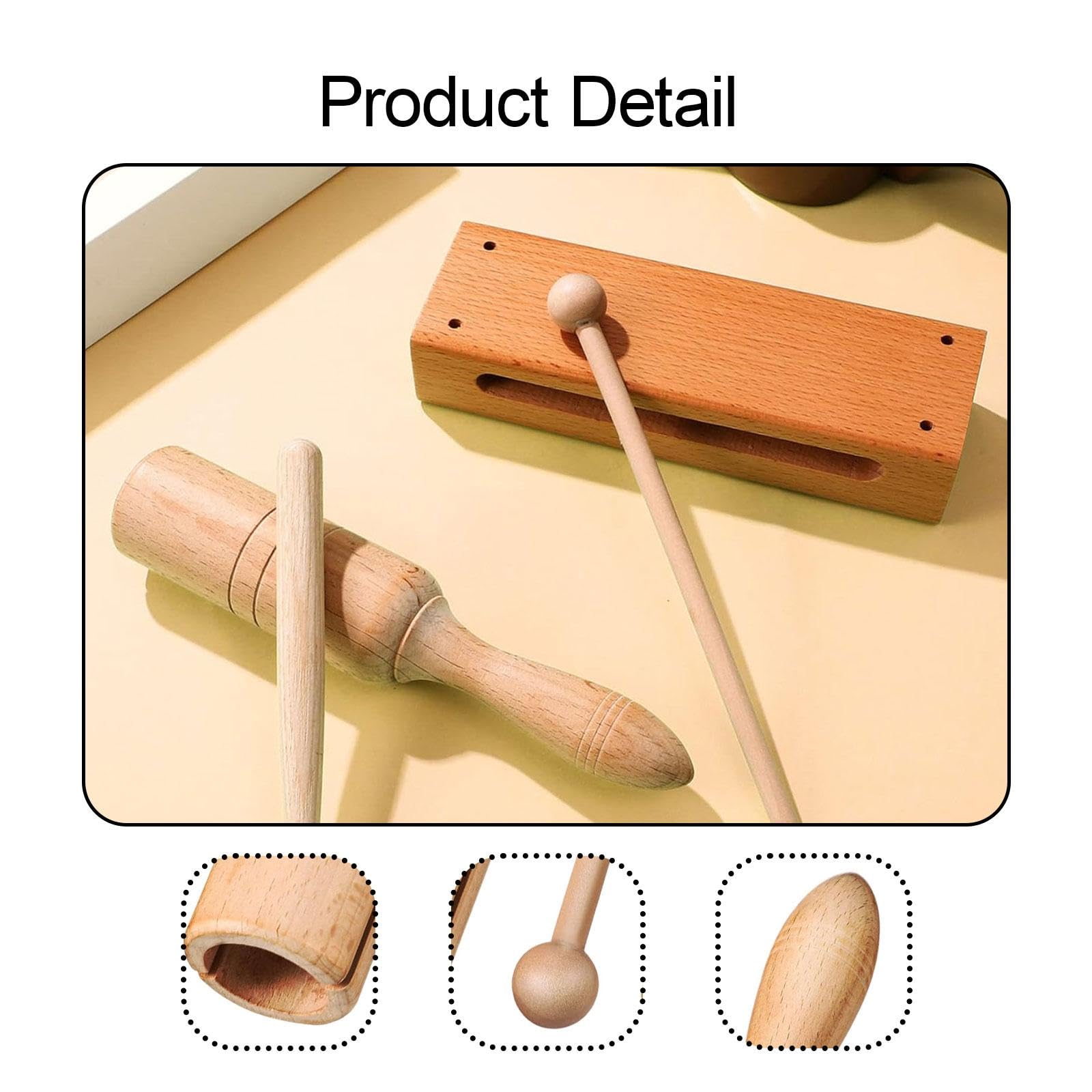 Amazon | PEWETE 木製ブロックパーカッション楽器 子供用 音楽玩具 用